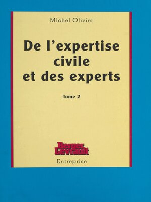 cover image of De l'expertise civile et des experts (2)